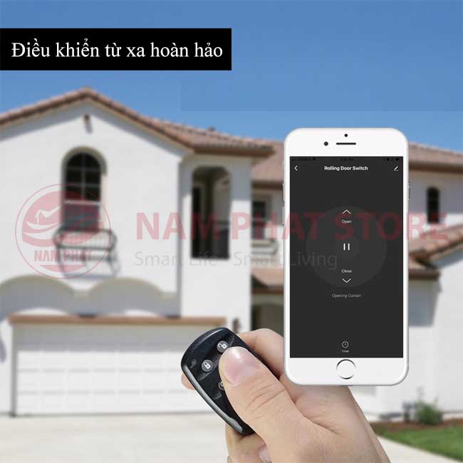 Công tắc cửa cuốn thông minh Wifi TUYA SMART