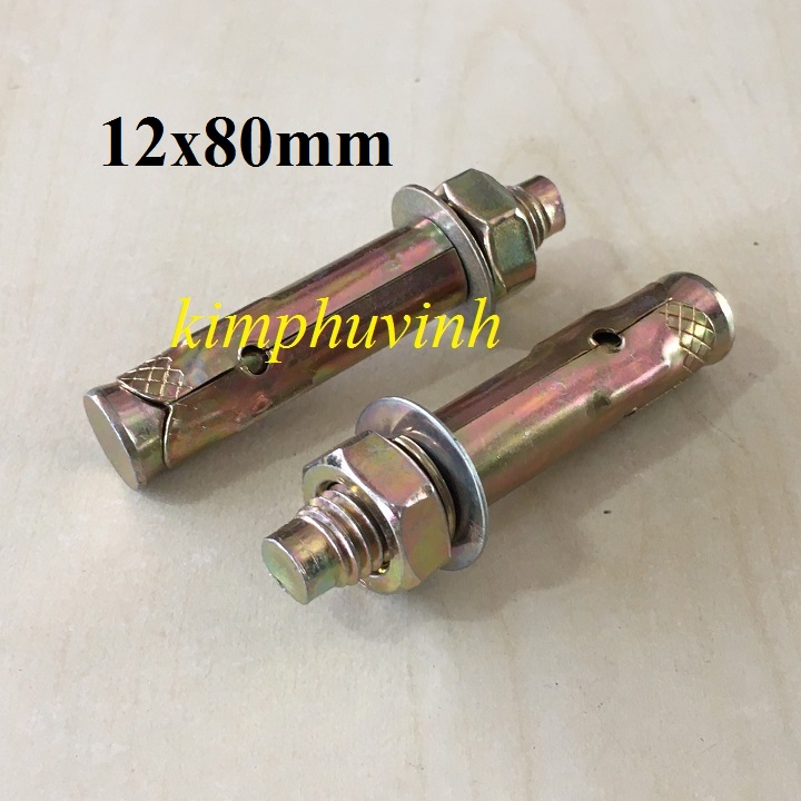 05 con - 12x80mm TẮC KÊ NỞ SẮT 12LY -  BULONG NỞ SẮT 12li