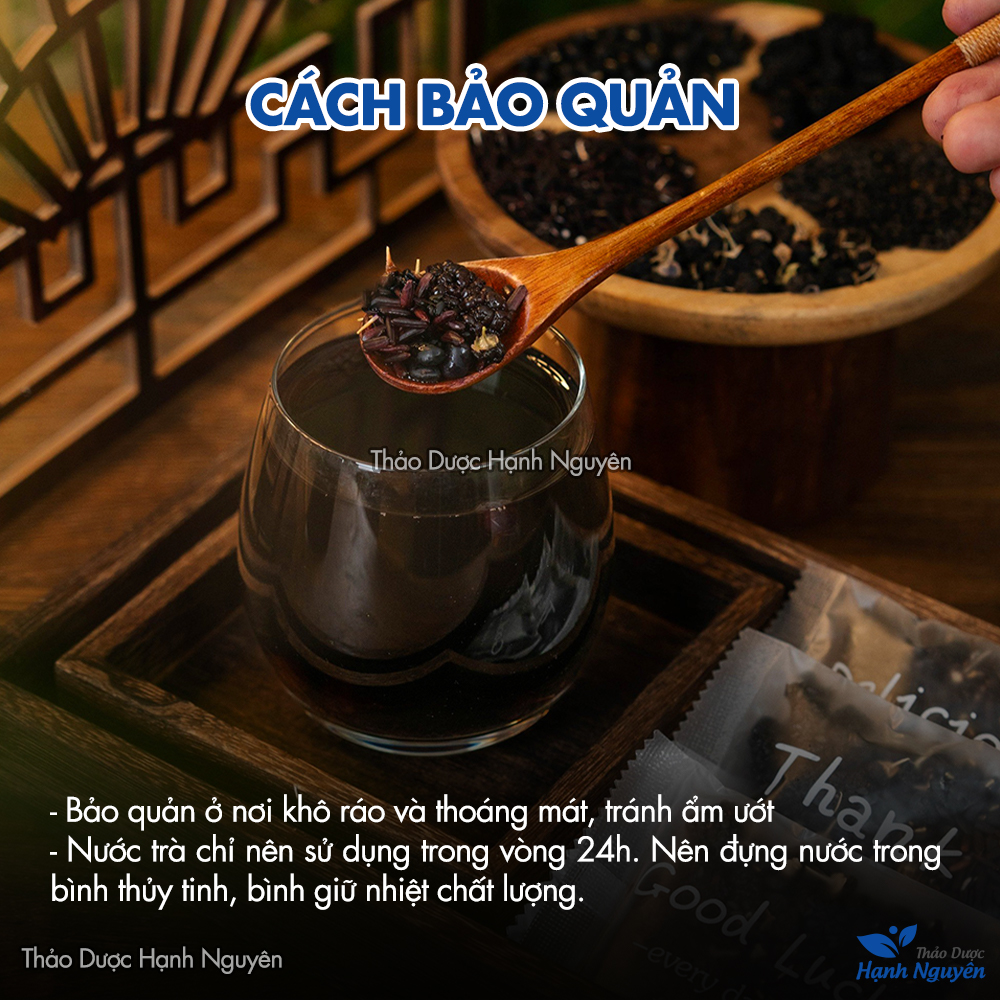 Trà ngũ hắc 30 set đã rang thơm (gạo lứt, đậu đen, mè đen, kỳ tử đen, dâu tằm), kích thích mọc tóc, đẹp da