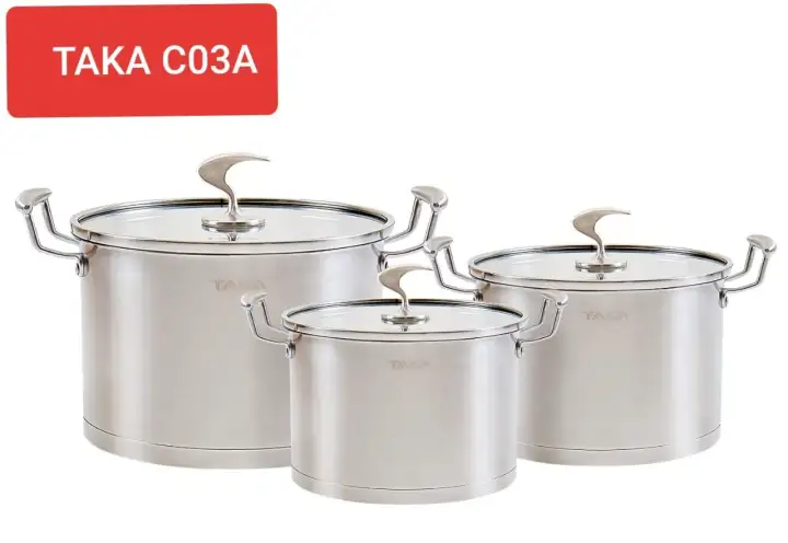 BỘ NỒI TỪ INOX CAO CẤP TAKA TKC03A