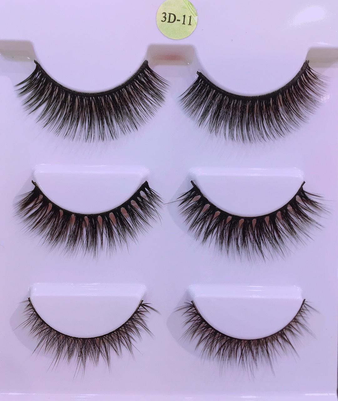 Lông Mi Giả 3D Siêu Tự Nhiên, Sợi Mi Mỏng Nhẹ Bền Đẹp Chắc Chắn Phng Cách Hiện Đại Hair Beauty Eyelash (100% Material From Korea)