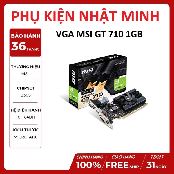 Card Màn Hình GALAX GeForce GT 710 1GB/ 2GB/ 1030 2GB DDR3 mới chính hãng bảo hành 3 năm