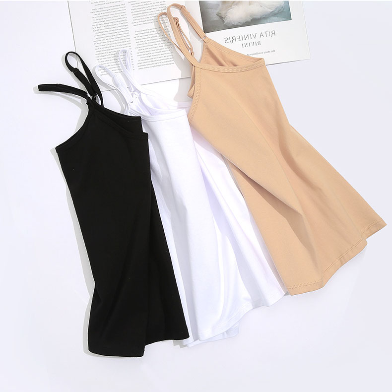 Áo Thun 2 Dây Dáng Ôm Basic Co Giãn Mềm Mịn