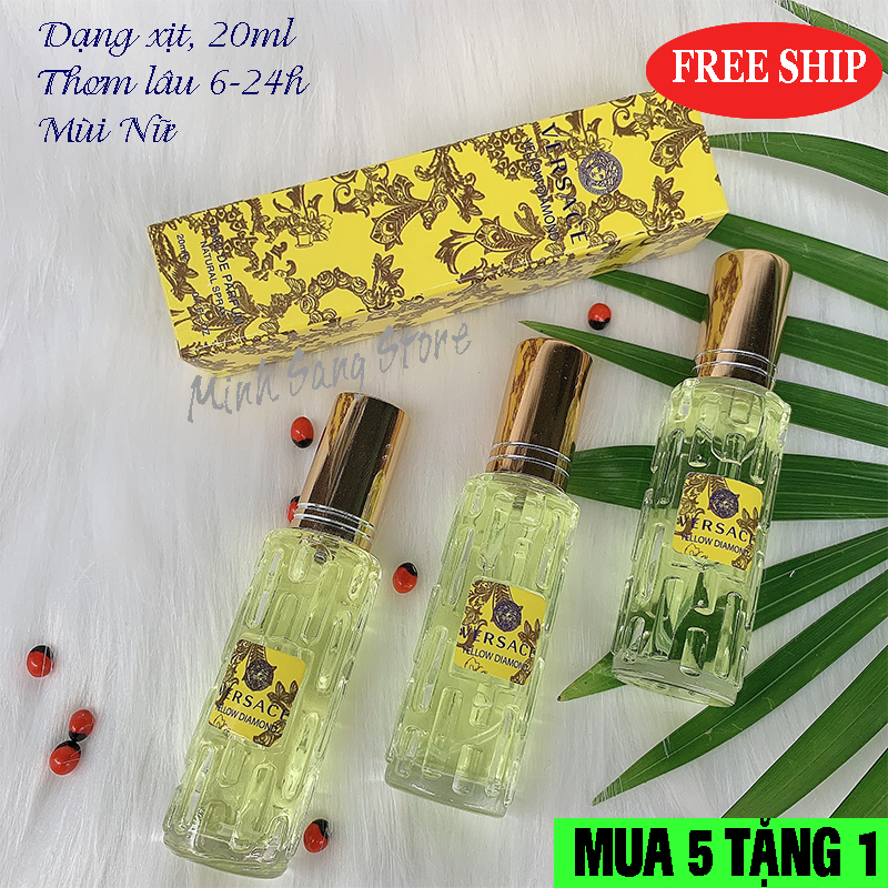 [HCM]COMBO 3 NƯỚC HOA NỮ VESACE MINI 20ML LƯU 6-12H