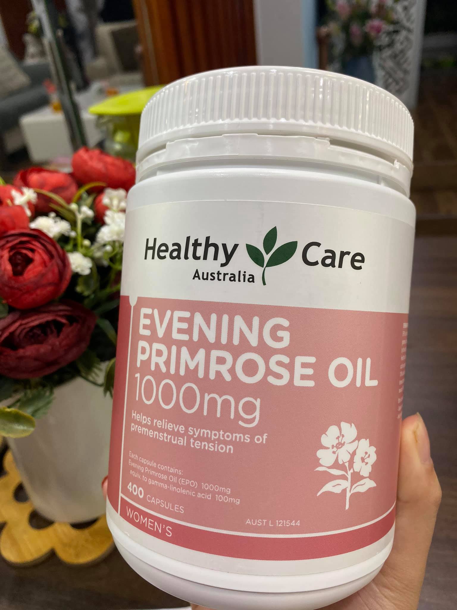 Tinh dầu hoa anh thảo Healthy care hộp 400 viên