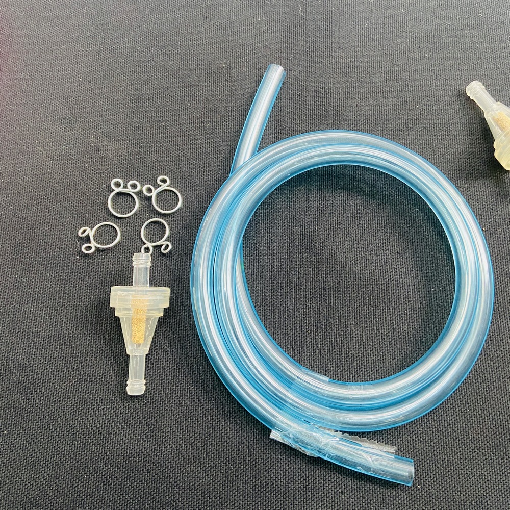 [HCM]COMBO DÂY DẪN XĂNG DẦU VÀ LỌC XĂNG TRONG SUỐT HÀNG CAO CẤP - MÀU XANH