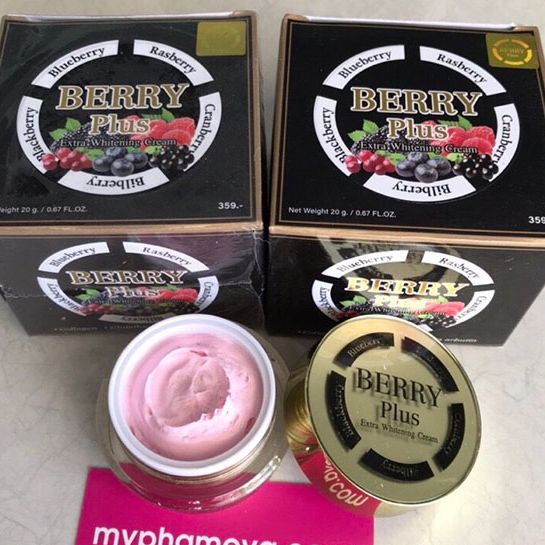 Kem Dưỡng Trắng Da mờ Nám Berry Plus Thái Lan