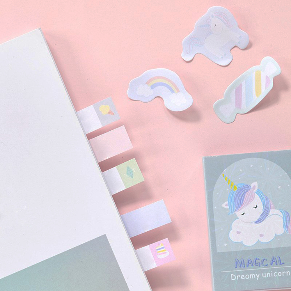 [HCM]Sổ Giấy Sticky Note Unicorns Kỳ Lân (6 Xấp) - Mẫu 3