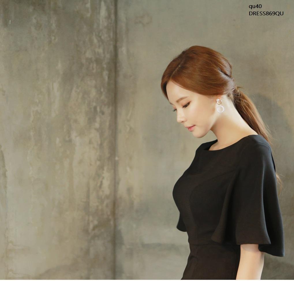 DRESS869QU ĐẦM ÔM TAY LOE CÔNG SỞ
