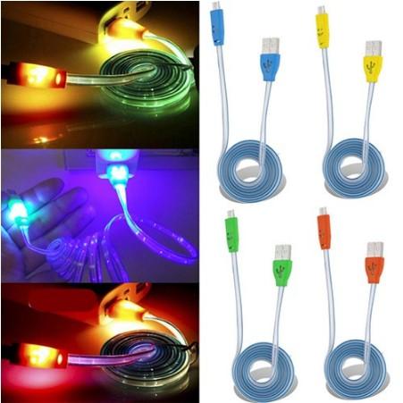Cáp sạc USB đèn LED phát sáng cho điện thoại Android