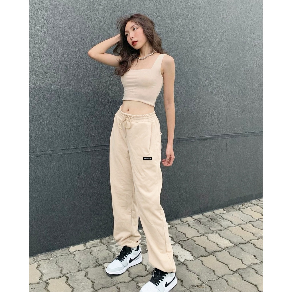 Quần Nỉ Unisex SWEATPANTS 1SECOND. Chất Liệu Nỉ Cotton