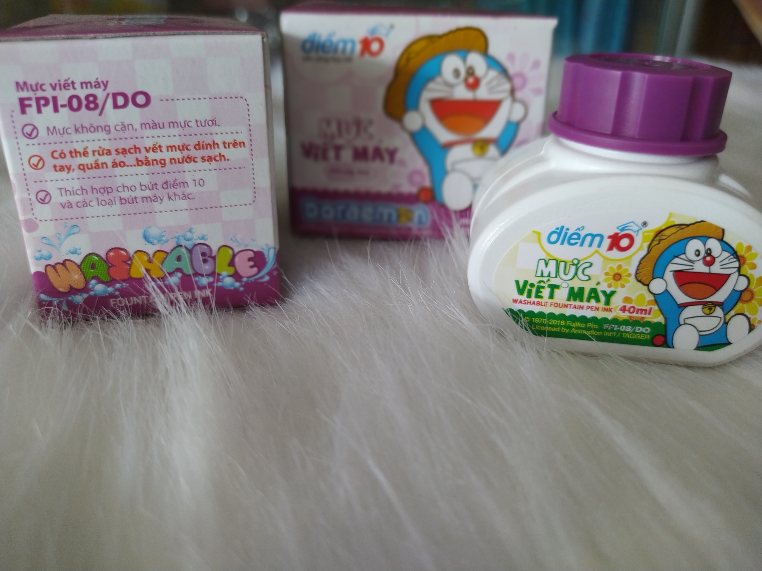 Mực viết máy Thiên Long Doraemon ( màu tím ) FPI-08-Do 40ml