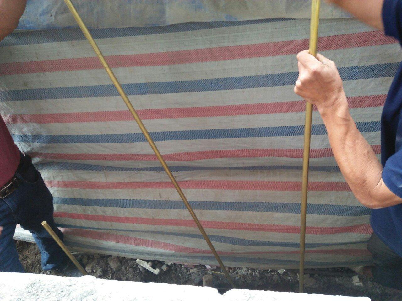 Cọc tiếp địa đồng vàng phi 14 dài 2m (đồng thau tròn, thanh đồng thau)
