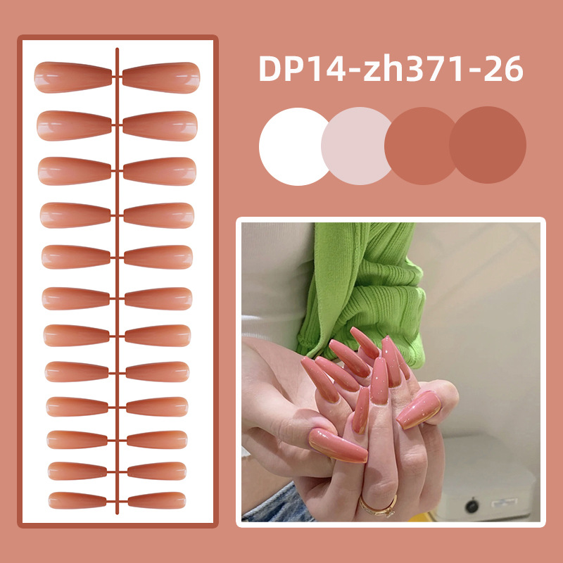 Bộ 24 Móng Tay Giả Móng Giả Móng Giả Dài【cho Keo Thạch】