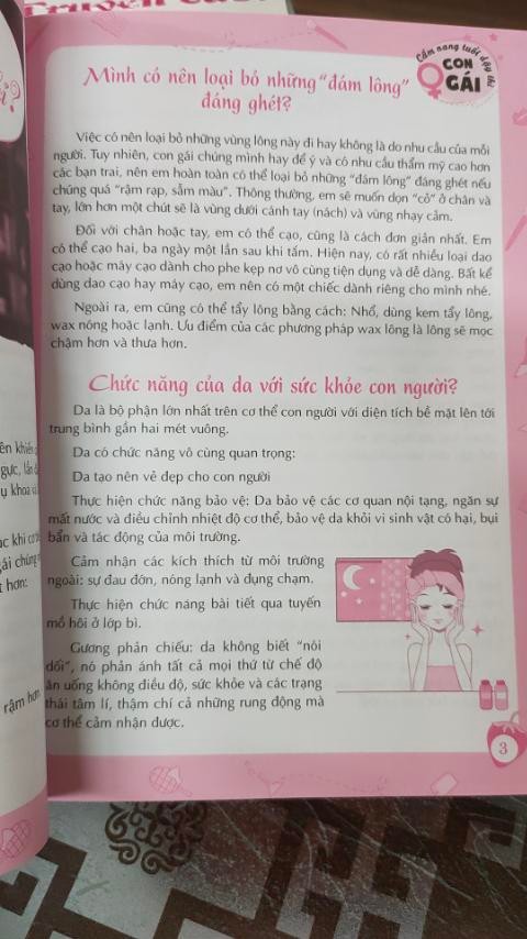 Sách Cẩm nang tuổi dạy thì Con gái