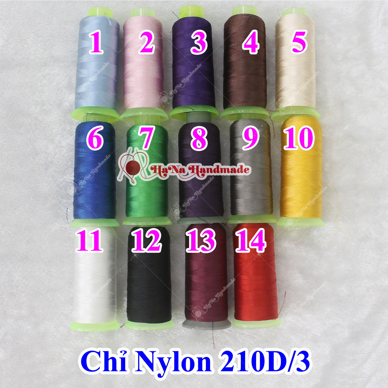 Chỉ nylon 210D/3 32k/ống