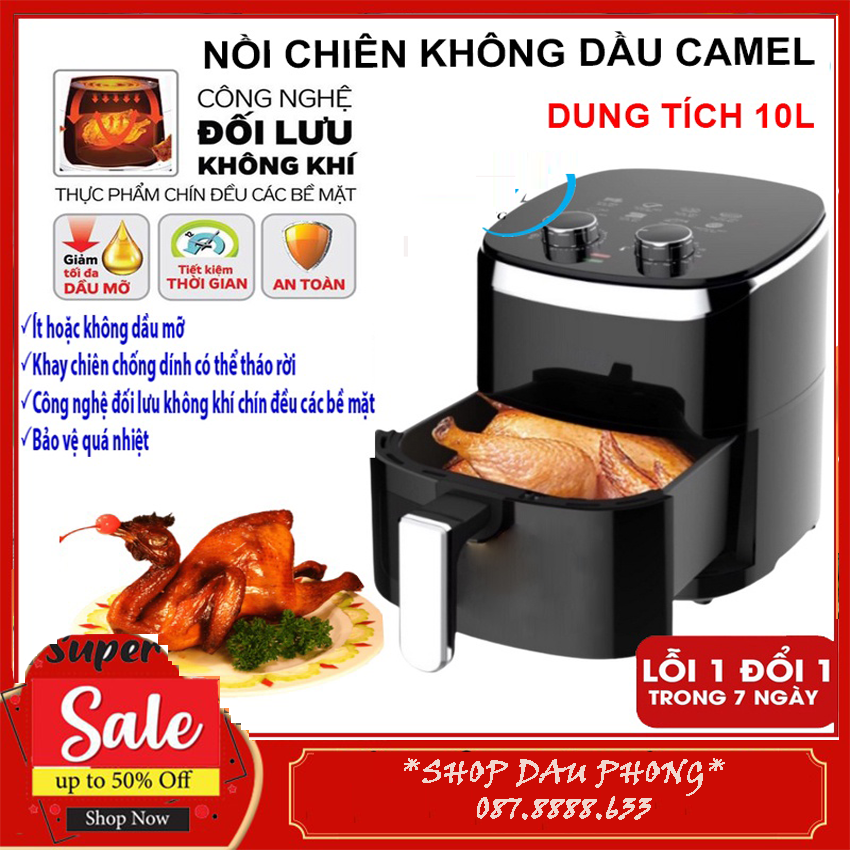 Nồi chiên không dầu 10l