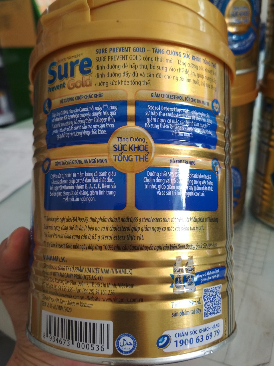SỮA BỘT VINAMILK SURE PREVENT GOLD 400G