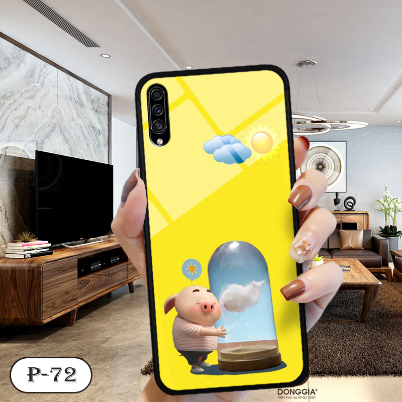 Ốp lưng kính 3d cute samsung a50