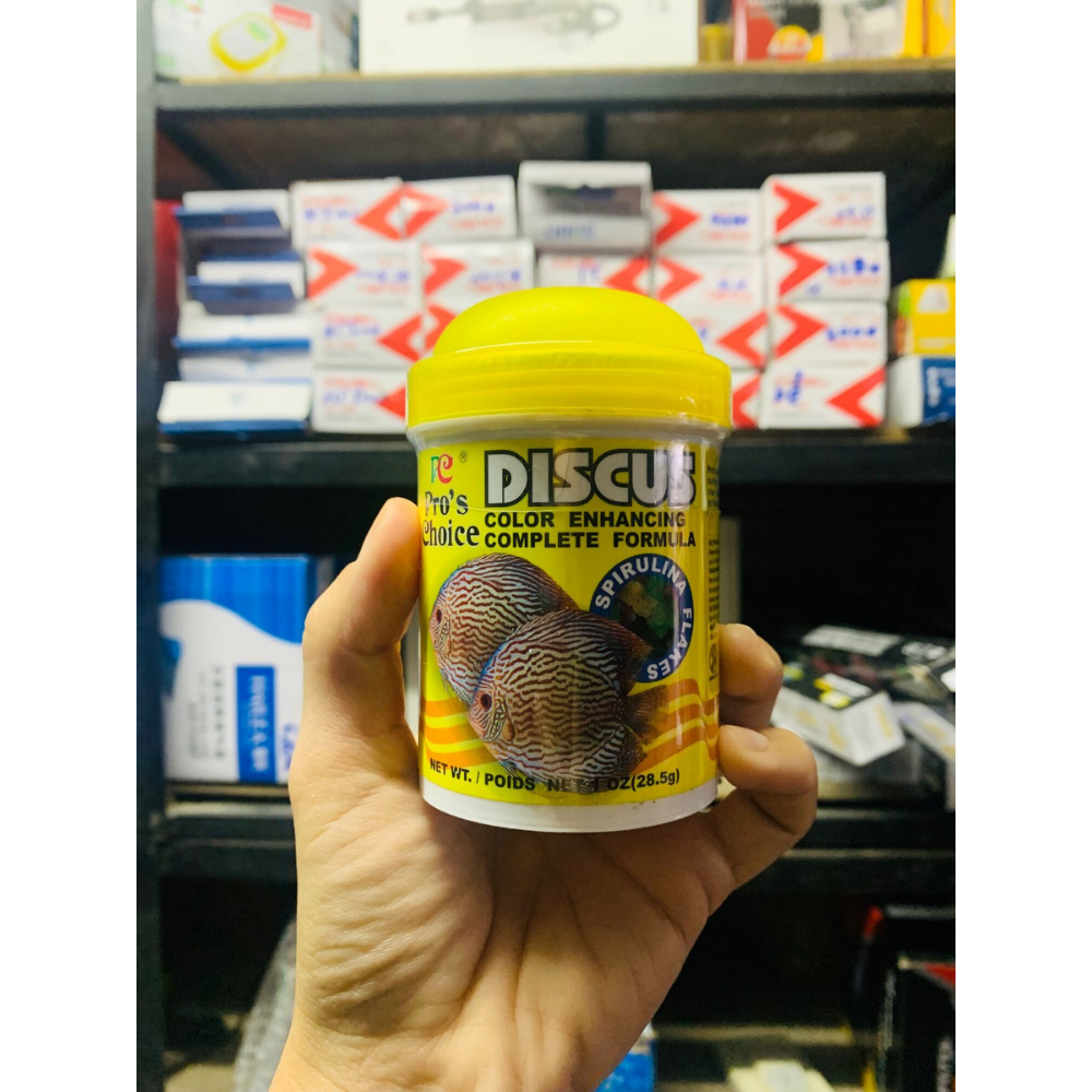 [Hoàn Tiền 10%] Thức ăn cho cá dĩa DISCUS Pro'S Choice dạng hạt lọ 60 Gram