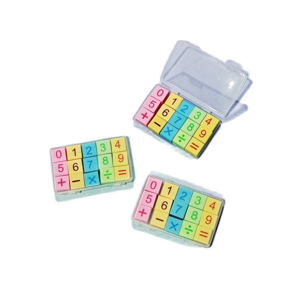 Gôm Molang xinh/Hộp gôm phép tính 12 cục