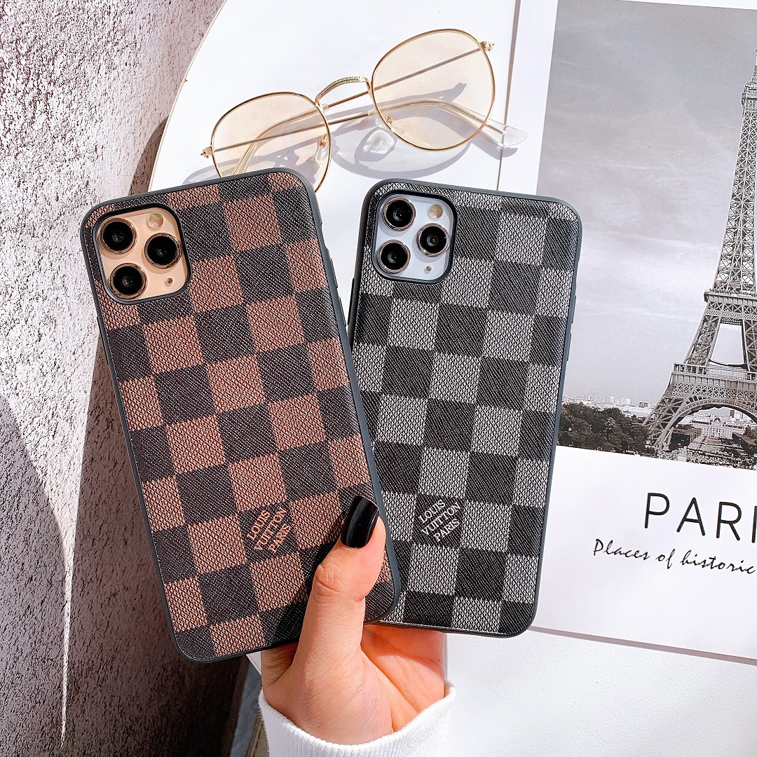 Ốp Lưng Da IMD Họa Tiết Caro