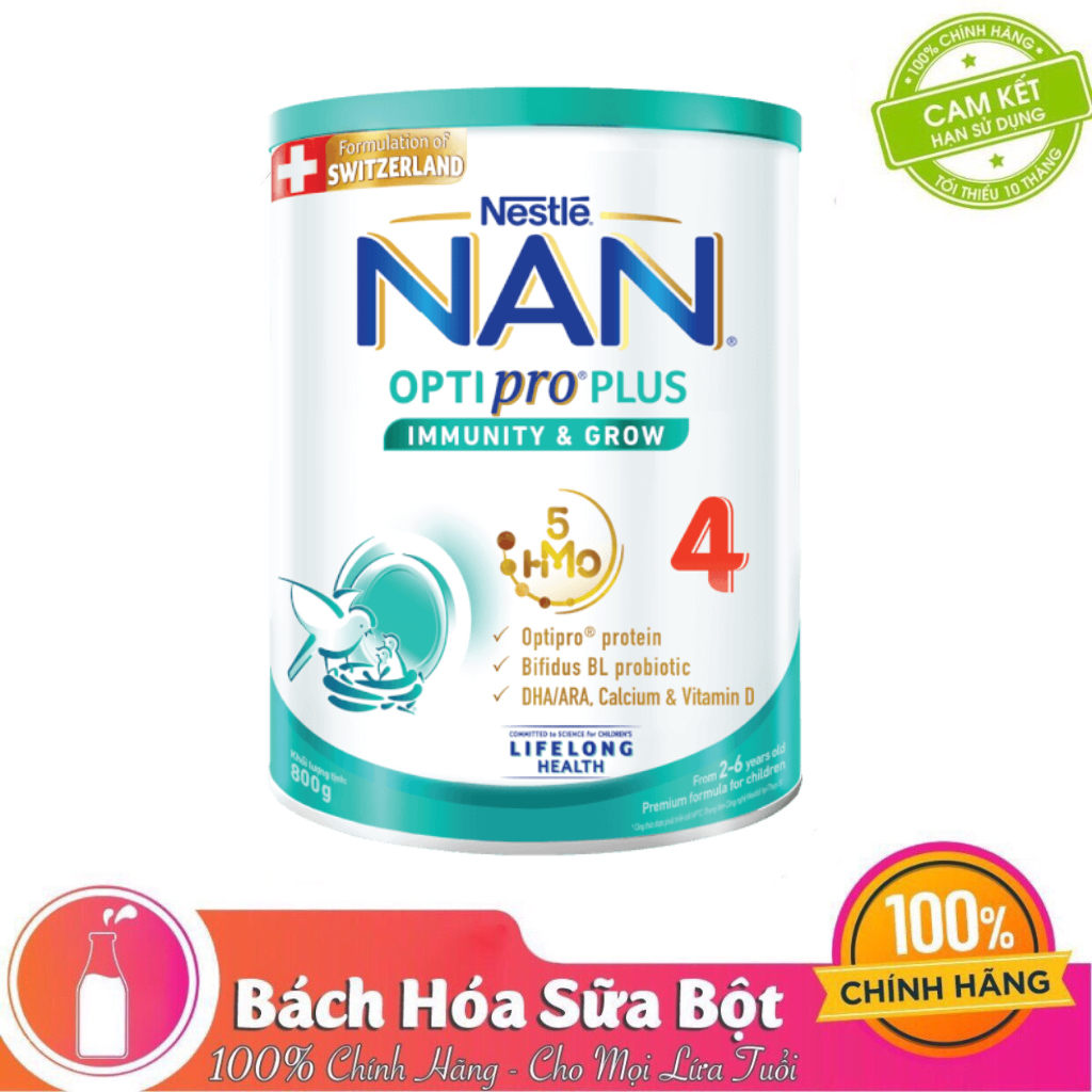 Sữa Bột Nestlé NAN OPTIPRO 1/2/3/4 HMO (800g)
