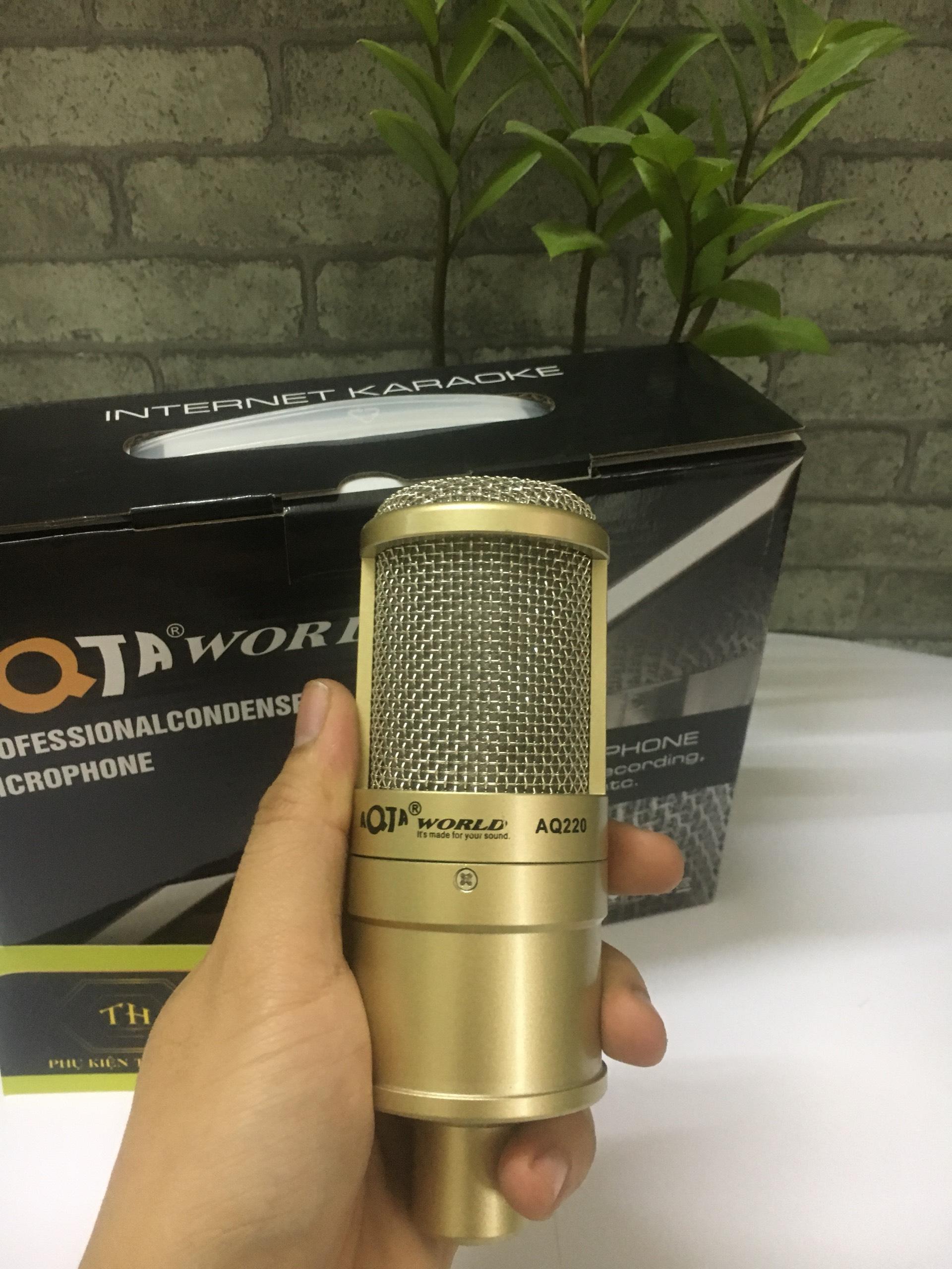 Mic thu âm LiveStream, karaoke  AQ-220