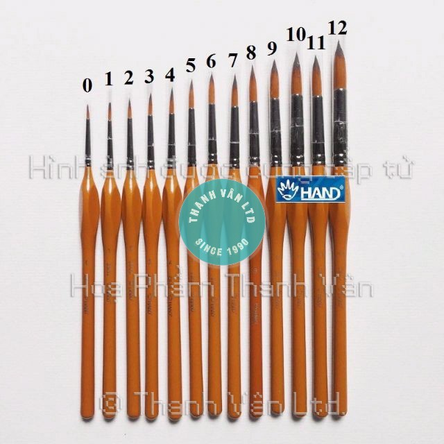 CỌ VẼ TRANH HAND ZBS2 ĐẦU TRÒN (All Size)