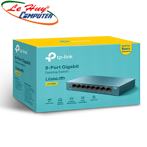 Thiết bị chia mạng switch tp-link ls108g 8 cổng rj45 10/100/1000mbps