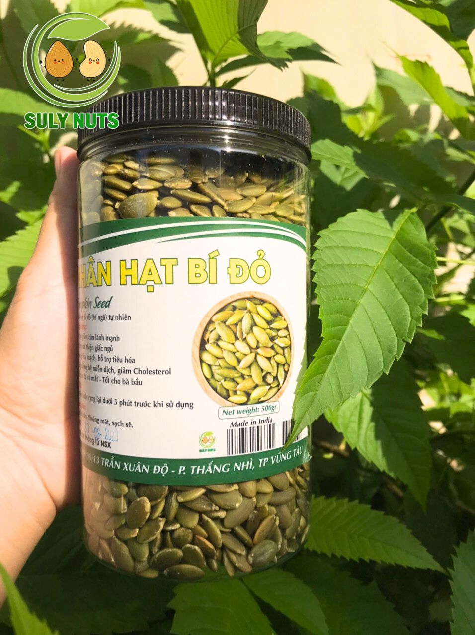 NHÂN HẠT BÍ ĐỎ RANG ĂN LIỀN HỦ 500G