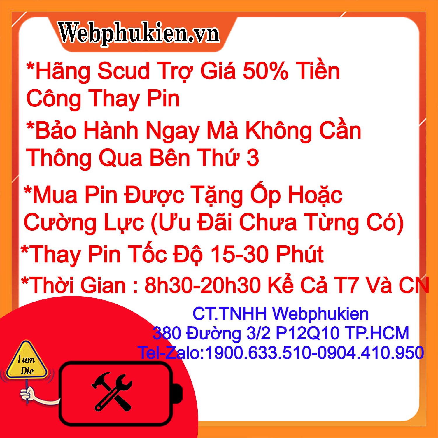 Pin Scud cho Samsung Galaxy A3 2015 1900mAh