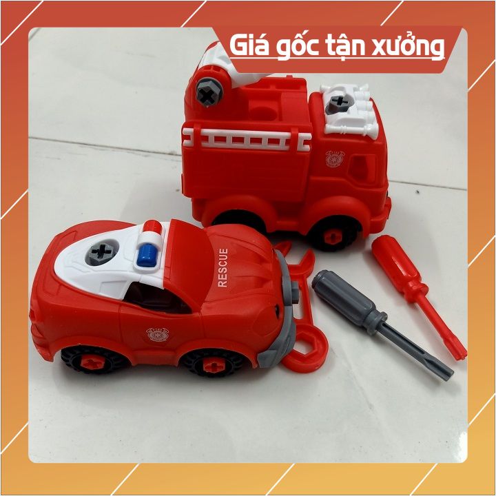 {SIÊU RẺ} Bộ Lắp Ráp Xe Cứu Hỏa Công Trình