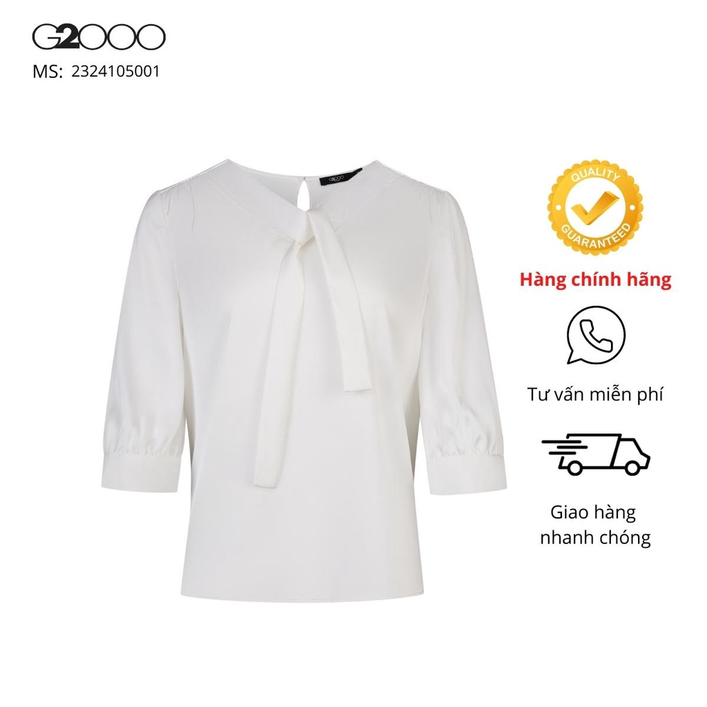 Áo kiểu nữ g2000 2 màu - đen/trắng