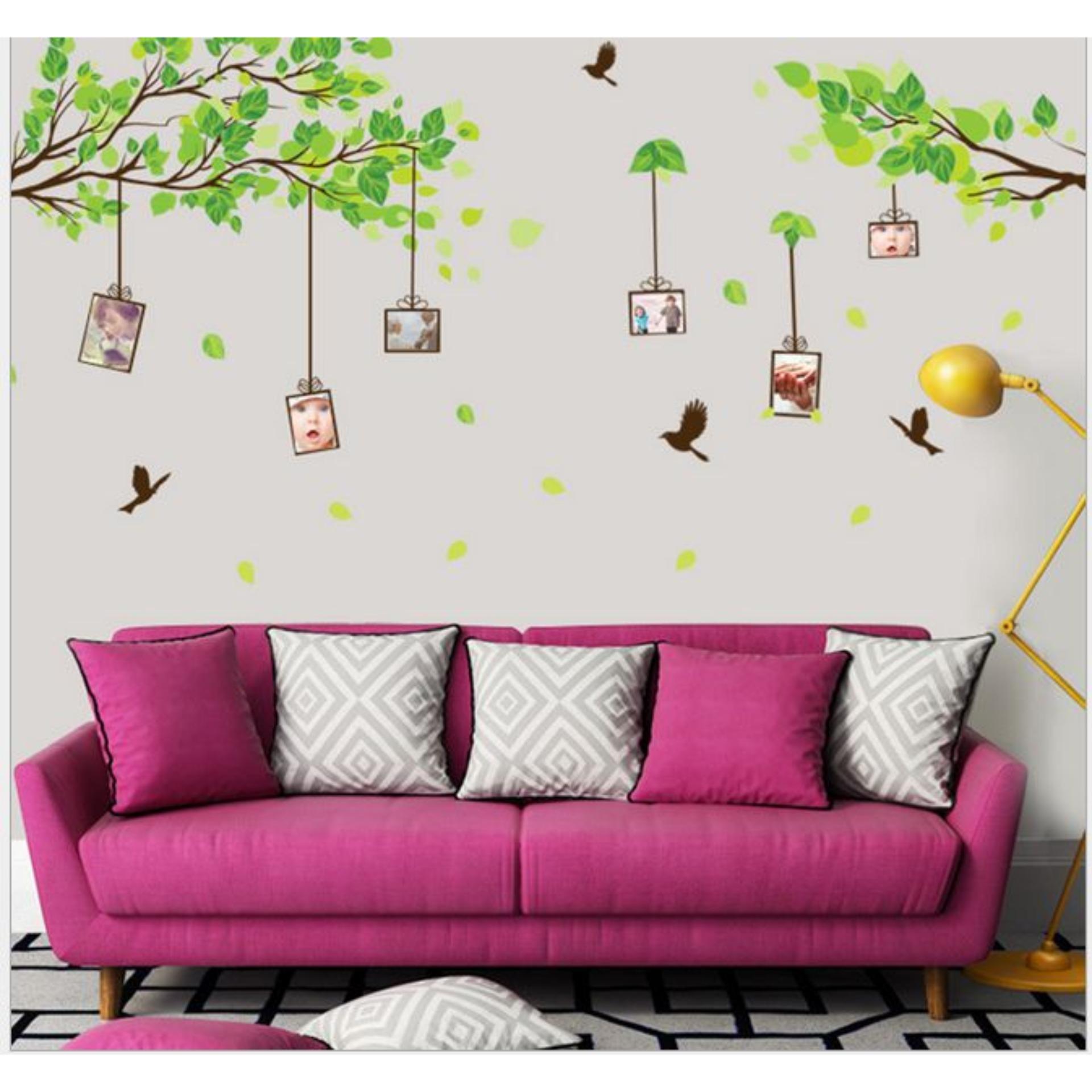 [HCM]Decal dán tường khung ảnh cành cây DCX023 (80 x 150cm)