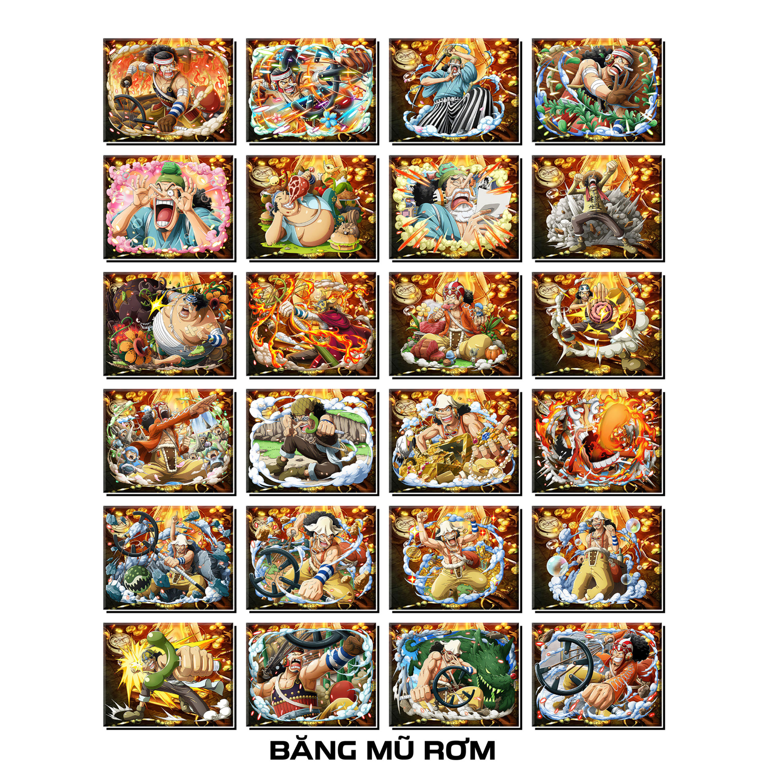 [Độc Quyền Phản Quang 7 Màu] - Phần 22 - Thẻ Bài One Piece - Băng Mũ Rơm