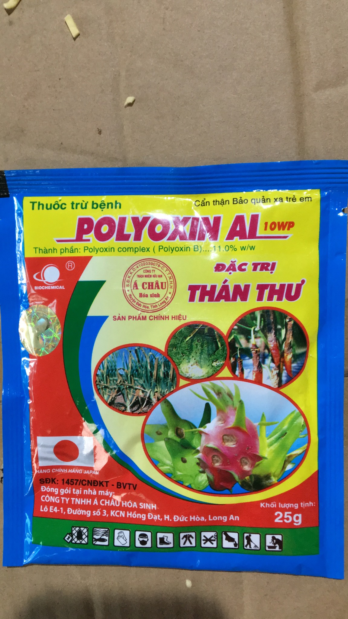 Sản phẩm Trừ Bệnh Polyoxin Al Đặc Trừ Thán Thư gói 25gr