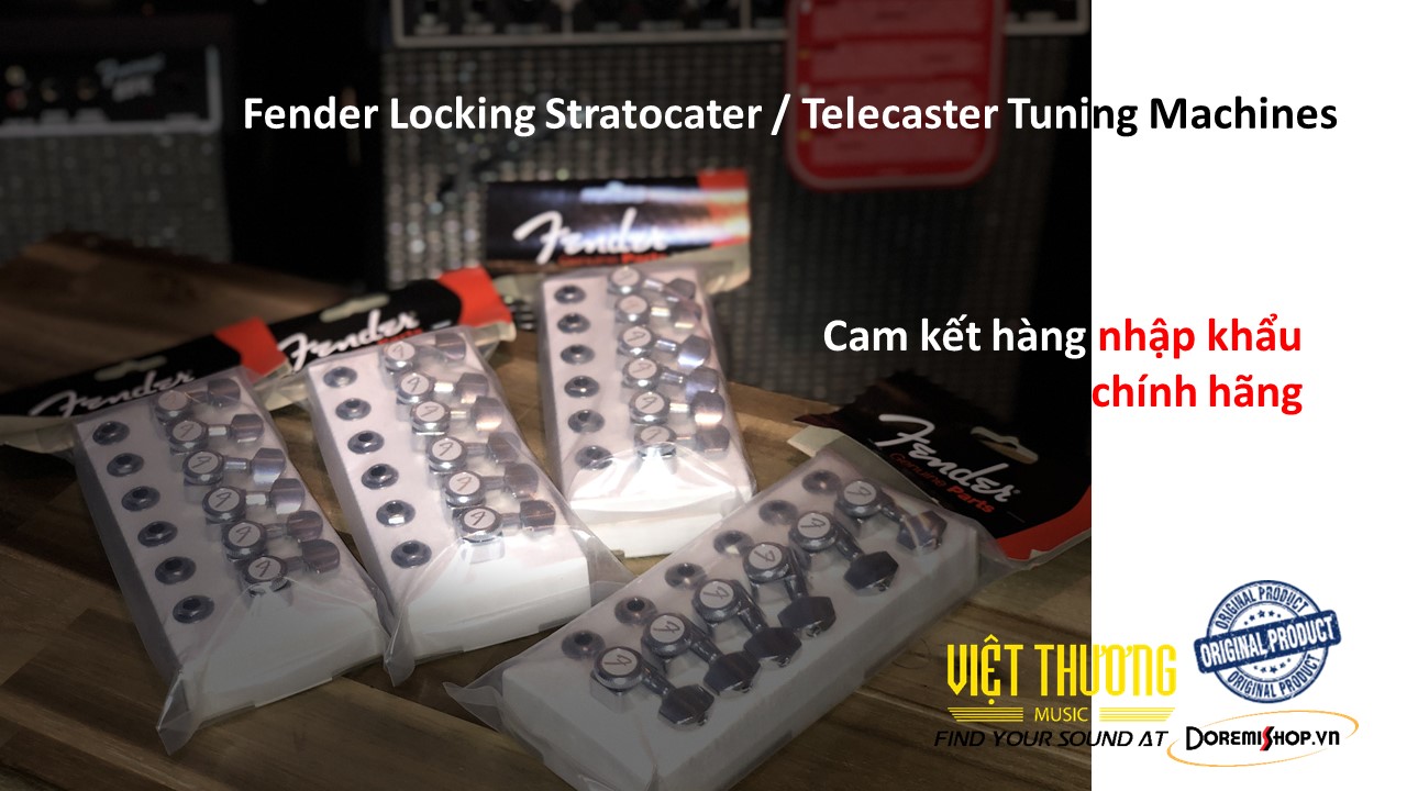 [HCM]Bộ 6 khóa dây đàn guitar Fender Locking Tuning Machines ( # 0990818100 )