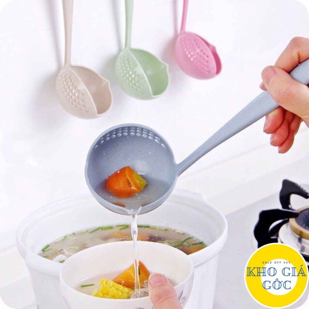 [HÀNG CÓ SẴN] Muỗng Múc Canh, Lẩu Lúa Mạch 2 Trong 1 Đa Năng