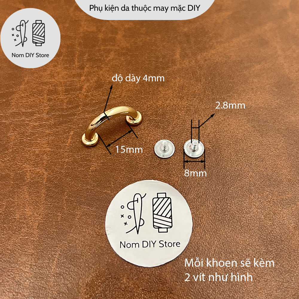 U-shaped pin buckle strap screw handbag antions material DIY handmade belt leather craft
