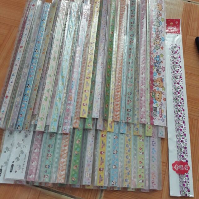 Giấy xếp sao - 1 vĩ 10 xấp 50 cái