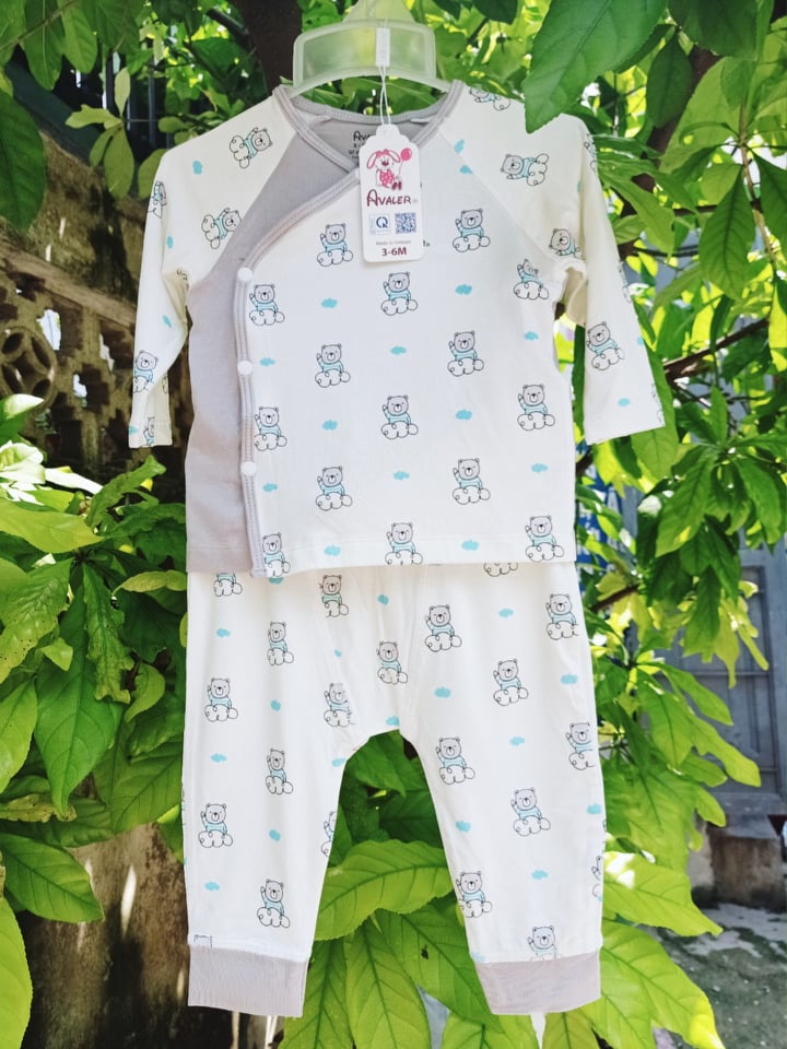 Avaler_ Bộ sơ sinh sợi tre Avaler cho bé