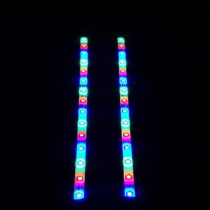 Cặp led dermi xe máy 12v 3 màu độc đáo