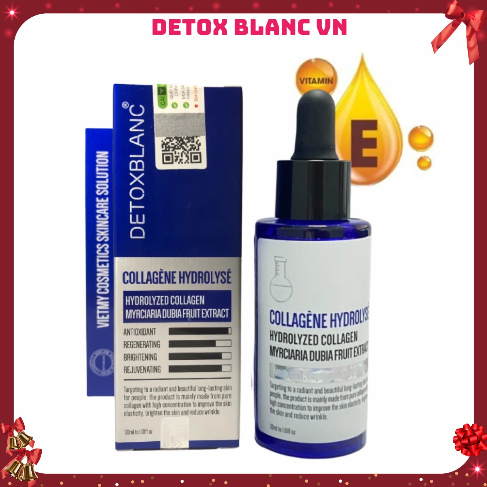 Bộ xóa mụn bọc mụn trứng cá Detox Blanc