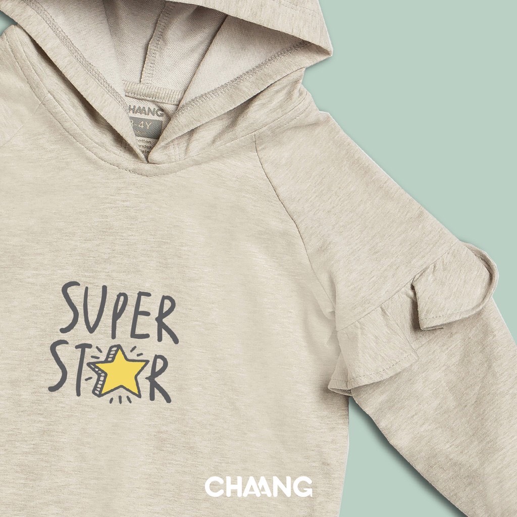 [CHAANG] ÁO CÓ MŨ DÀI TAY BÉ GÁI