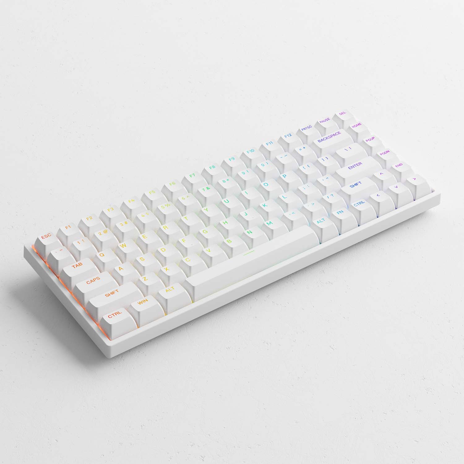 Bàn phím cơ AKKO 3084 v2 RGB – White (Foam tiêu âm / Hotswap / AKKO CS Jelly switch)