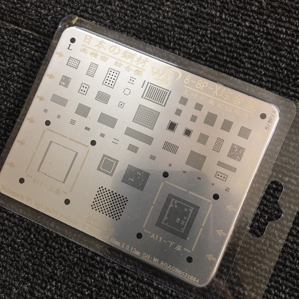 Vỉ đổ chân ic lỗ vuông WL cho iphone