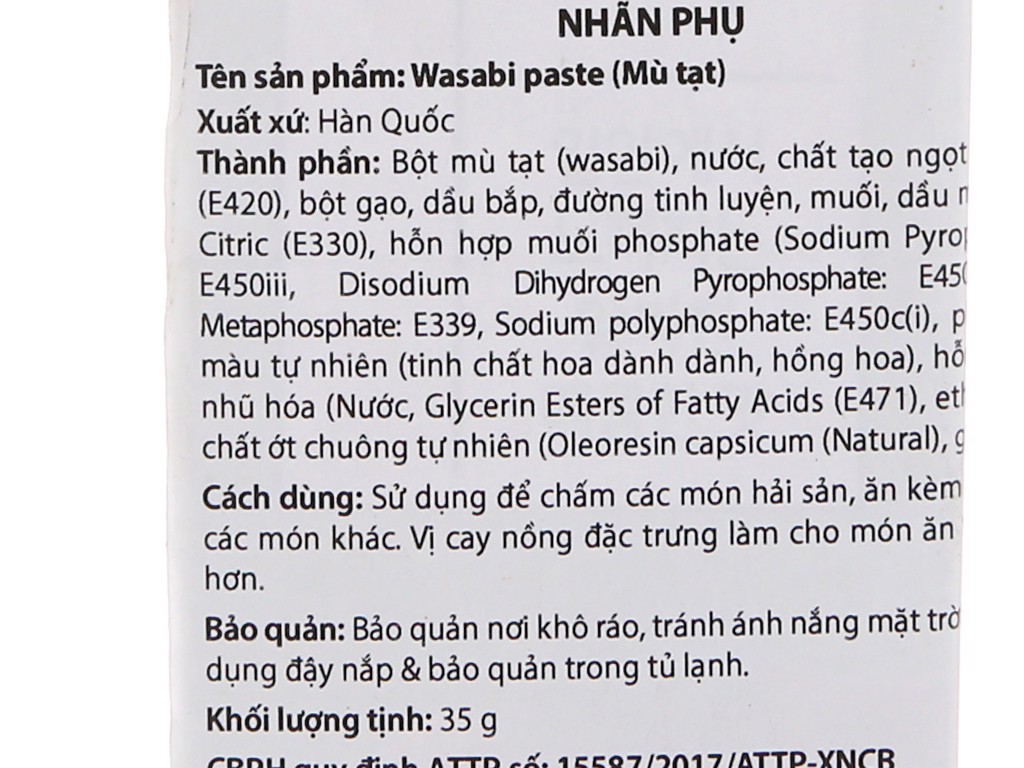 Mù tạt Chungjungone 35g