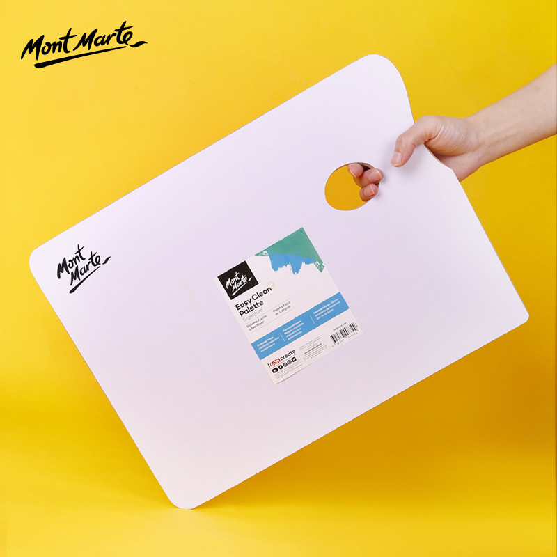 Palette khay pha màu gỗ mont marte dễ lau chùi 30x40cm