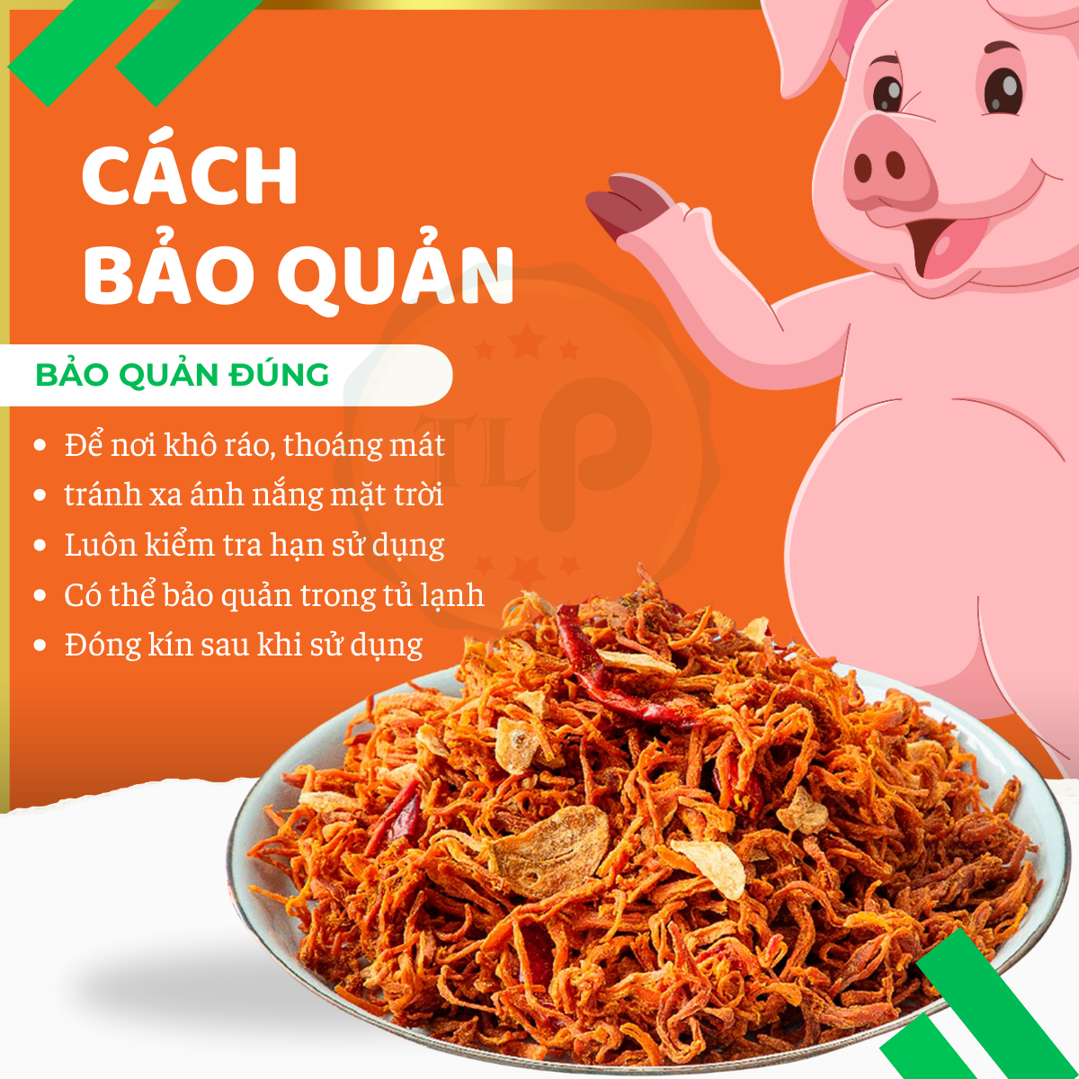 KHÔ HEO CHÁY TỎI TÂN LỘC PHÁT HŨ 500G